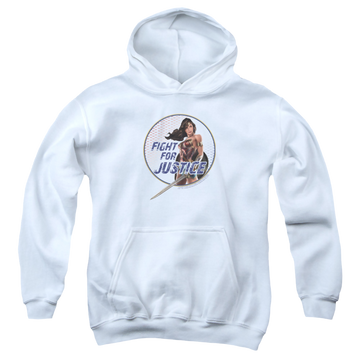 Wonder Woman Movie Fight For Justice - Youth Hoodie Youth Hoodie (Ages 8-12) Wonder Woman   
