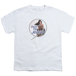 Wonder Woman Movie Fight For Justice - Youth T-Shirt Youth T-Shirt (Ages 8-12) Wonder Woman   