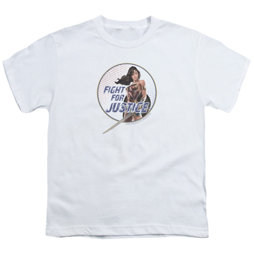 Wonder Woman Movie Fight For Justice - Youth T-Shirt Youth T-Shirt (Ages 8-12) Wonder Woman   