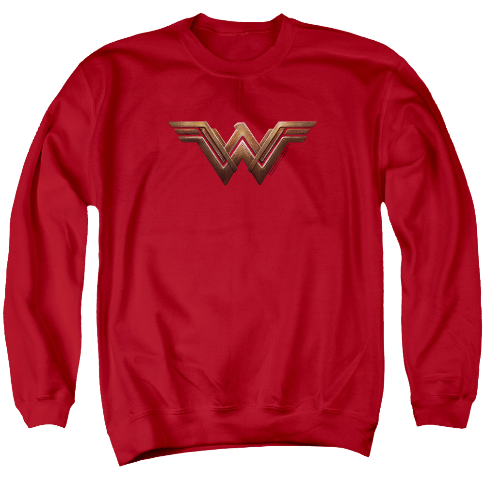 Wonder Woman Wonder Woman Logo Men's Crewneck Sweatshirt Men's Crewneck Sweatshirt Wonder Woman   