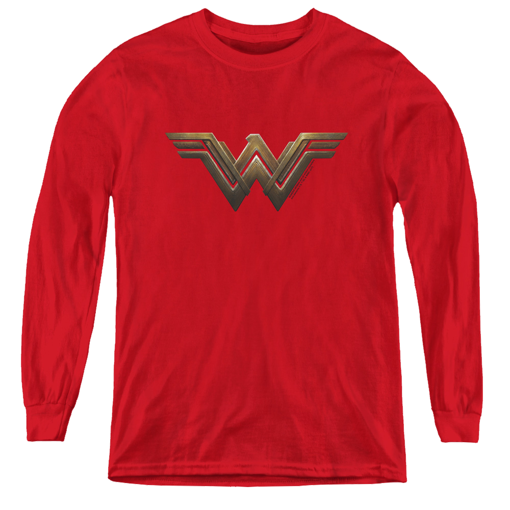 Wonder Woman Movie Wonder Woman Logo - Youth Long Sleeve T-Shirt Youth Long Sleeve T-Shirt Wonder Woman   