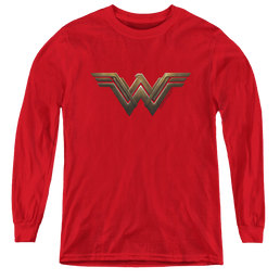 Wonder Woman Movie Wonder Woman Logo - Youth Long Sleeve T-Shirt Youth Long Sleeve T-Shirt Wonder Woman   