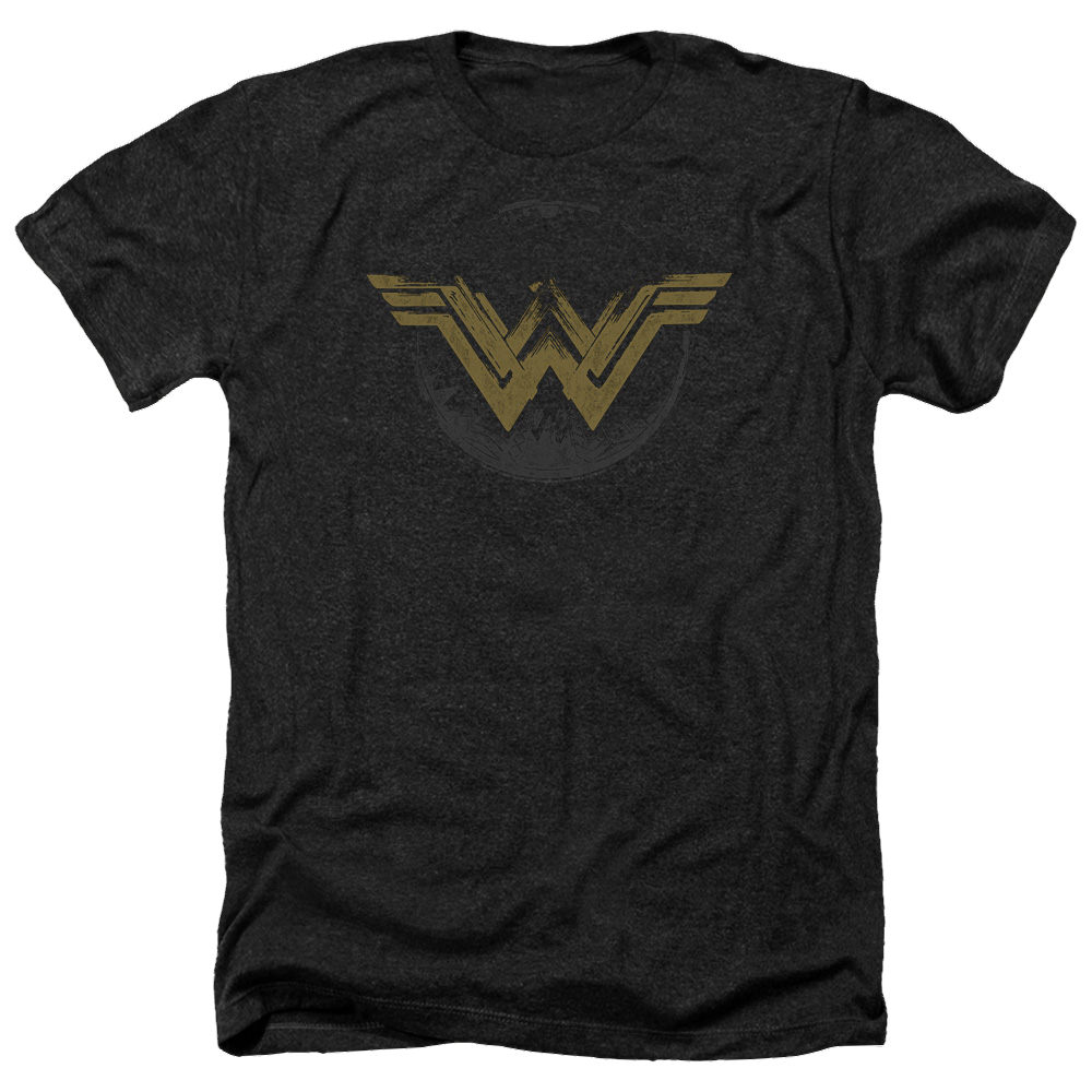 Wonder Woman Distressed Logo Men's Heather T-Shirt Men's Heather T-Shirt Wonder Woman   