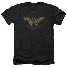 Wonder Woman Distressed Logo Men's Heather T-Shirt Men's Heather T-Shirt Wonder Woman   
