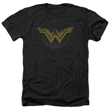 Wonder Woman Distressed Logo Men's Heather T-Shirt Men's Heather T-Shirt Wonder Woman   