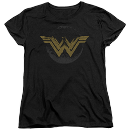 Wonder Woman Distressed Logo Women's T-Shirt Women's T-Shirt Wonder Woman   