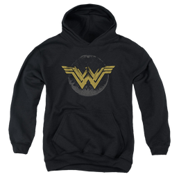 Wonder Woman Movie Distressed Logo - Youth Hoodie Youth Hoodie (Ages 8-12) Wonder Woman   
