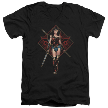 Wonder Woman Warrior Men's V-Neck T-Shirt Men's V-Neck T-Shirt Wonder Woman   