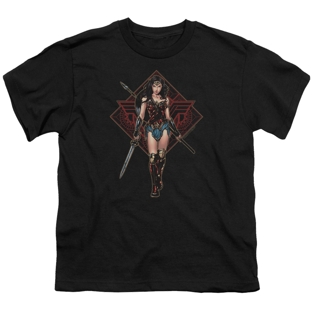 Wonder Woman Movie Warrior - Youth T-Shirt Youth T-Shirt (Ages 8-12) Wonder Woman   
