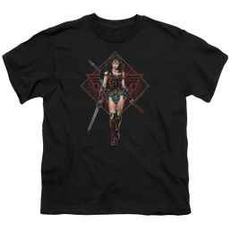 Wonder Woman Movie Warrior - Youth T-Shirt Youth T-Shirt (Ages 8-12) Wonder Woman   
