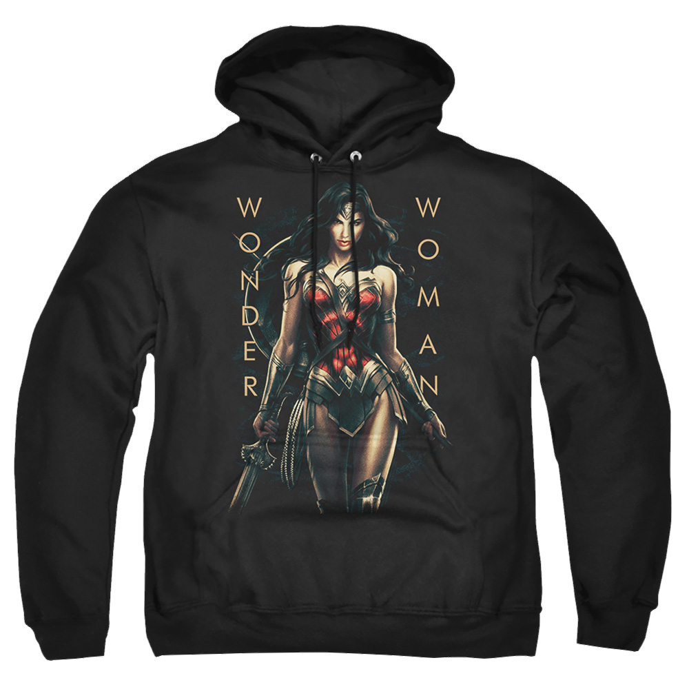 Wonder Woman Armed And Dangerous Pullover Hoodie Pullover Hoodie Wonder Woman   