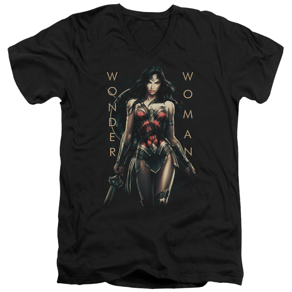 Wonder Woman Armed And Dangerous Men's V-Neck T-Shirt Men's V-Neck T-Shirt Wonder Woman   