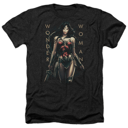 Wonder Woman Armed And Dangerous Men's Heather T-Shirt Men's Heather T-Shirt Wonder Woman   