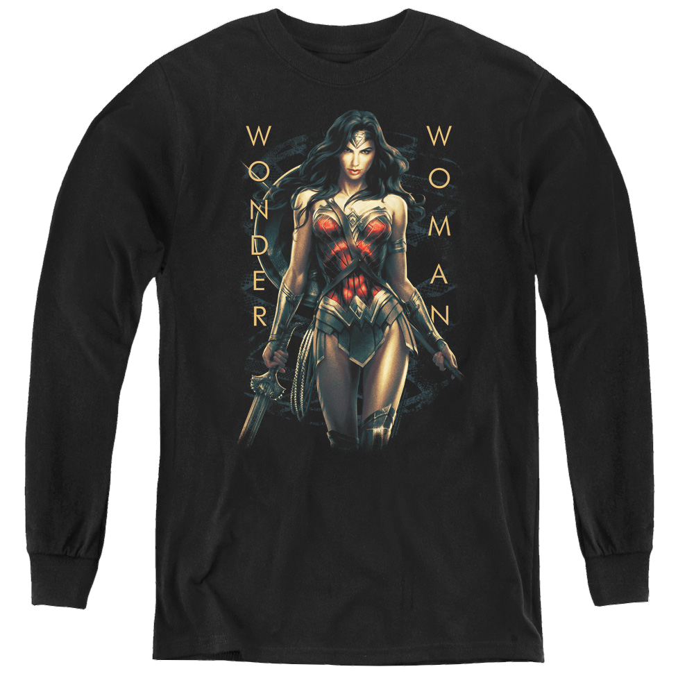 Wonder Woman Movie Armed And Dangerous - Youth Long Sleeve T-Shirt Youth Long Sleeve T-Shirt Wonder Woman   