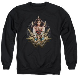 Wonder Woman Wonder Blades Men's Crewneck Sweatshirt Men's Crewneck Sweatshirt Wonder Woman   