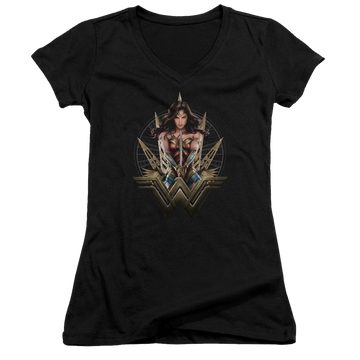 Wonder Woman Wonder Blades Juniors V-Neck T-Shirt Juniors V-Neck T-Shirt Wonder Woman   