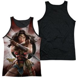 Wonder Woman Protector Of Humanity Men's Black Back Tank Men's Black Back Tank Wonder Woman   
