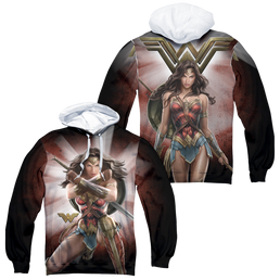 Wonder Woman Movie Protector Of Humanity - All-Over Print Pullover Hoodie All-Over Print Pullover Hoodie Wonder Woman   