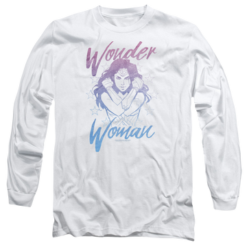 Wonder Woman Retro Stance Men's Long Sleeve T-Shirt Men's Long Sleeve T-Shirt Wonder Woman   
