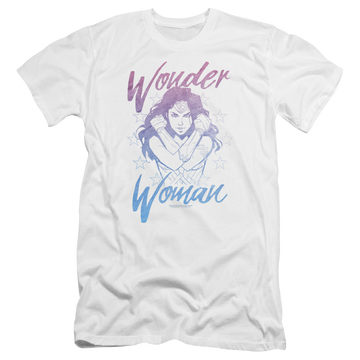 Wonder Woman Retro Stance Men's Premium Slim Fit T-Shirt Men's Premium Slim Fit T-Shirt Wonder Woman   