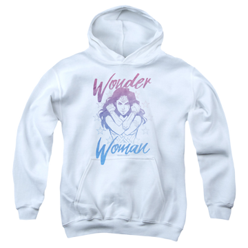 Wonder Woman Movie Retro Stance - Youth Hoodie Youth Hoodie (Ages 8-12) Wonder Woman   