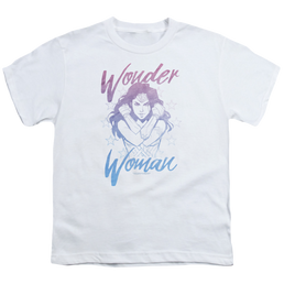 Wonder Woman Movie Retro Stance - Youth T-Shirt Youth T-Shirt (Ages 8-12) Wonder Woman   