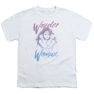 Wonder Woman Movie Retro Stance - Youth T-Shirt Youth T-Shirt (Ages 8-12) Wonder Woman   