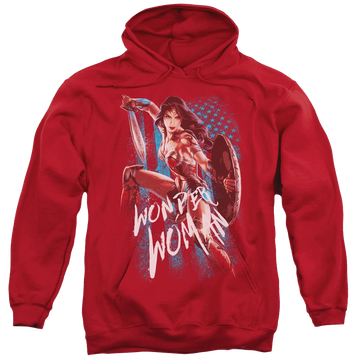 Wonder Woman American Hero Pullover Hoodie Pullover Hoodie Wonder Woman   
