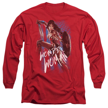 Wonder Woman American Hero Men's Long Sleeve T-Shirt Men's Long Sleeve T-Shirt Wonder Woman   