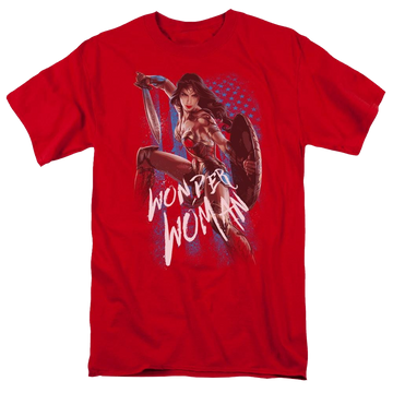 Wonder Woman American Hero Men's Regular Fit T-Shirt Men's Regular Fit T-Shirt Wonder Woman   