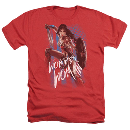 Wonder Woman American Hero Men's Heather T-Shirt Men's Heather T-Shirt Wonder Woman   