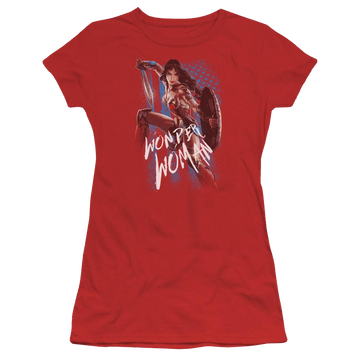 Wonder Woman American Hero Juniors T-Shirt Juniors T-Shirt Wonder Woman   