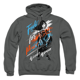 Wonder Woman Fight For Peace Pullover Hoodie Pullover Hoodie Wonder Woman   