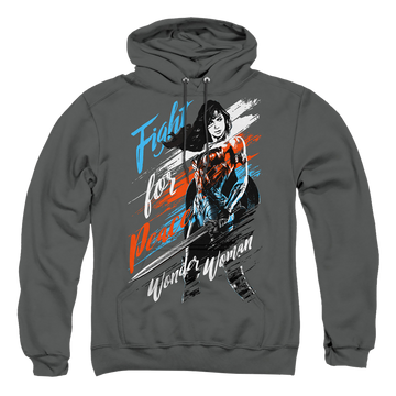 Wonder Woman Fight For Peace Pullover Hoodie Pullover Hoodie Wonder Woman   