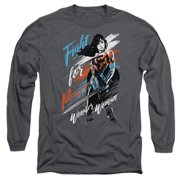 Wonder Woman Fight For Peace Men's Long Sleeve T-Shirt Men's Long Sleeve T-Shirt Wonder Woman   