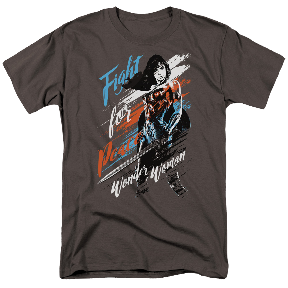 Wonder Woman Fight For Peace Men's Regular Fit T-Shirt Men's Regular Fit T-Shirt Wonder Woman   