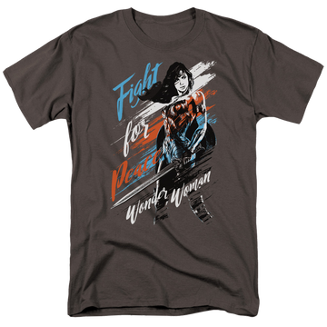 Wonder Woman Fight For Peace Men's Regular Fit T-Shirt Men's Regular Fit T-Shirt Wonder Woman   