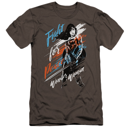 Wonder Woman Fight For Peace Men's Premium Slim Fit T-Shirt Men's Premium Slim Fit T-Shirt Wonder Woman   
