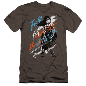 Wonder Woman Fight For Peace Men's Premium Slim Fit T-Shirt Men's Premium Slim Fit T-Shirt Wonder Woman   