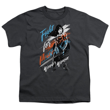 Wonder Woman Movie Fight For Peace - Youth T-Shirt Youth T-Shirt (Ages 8-12) Wonder Woman   