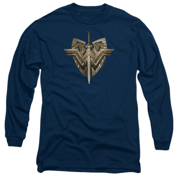 Wonder Woman Sword Emblem Men's Long Sleeve T-Shirt Men's Long Sleeve T-Shirt Wonder Woman   
