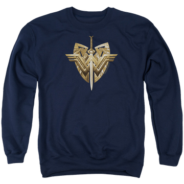 Wonder Woman Sword Emblem Men's Crewneck Sweatshirt Men's Crewneck Sweatshirt Wonder Woman   