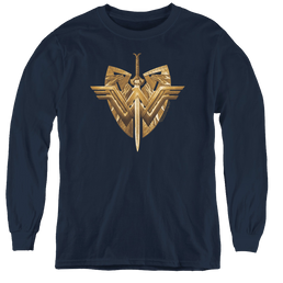 Wonder Woman Movie Sword Emblem - Youth Long Sleeve T-Shirt Youth Long Sleeve T-Shirt Wonder Woman   