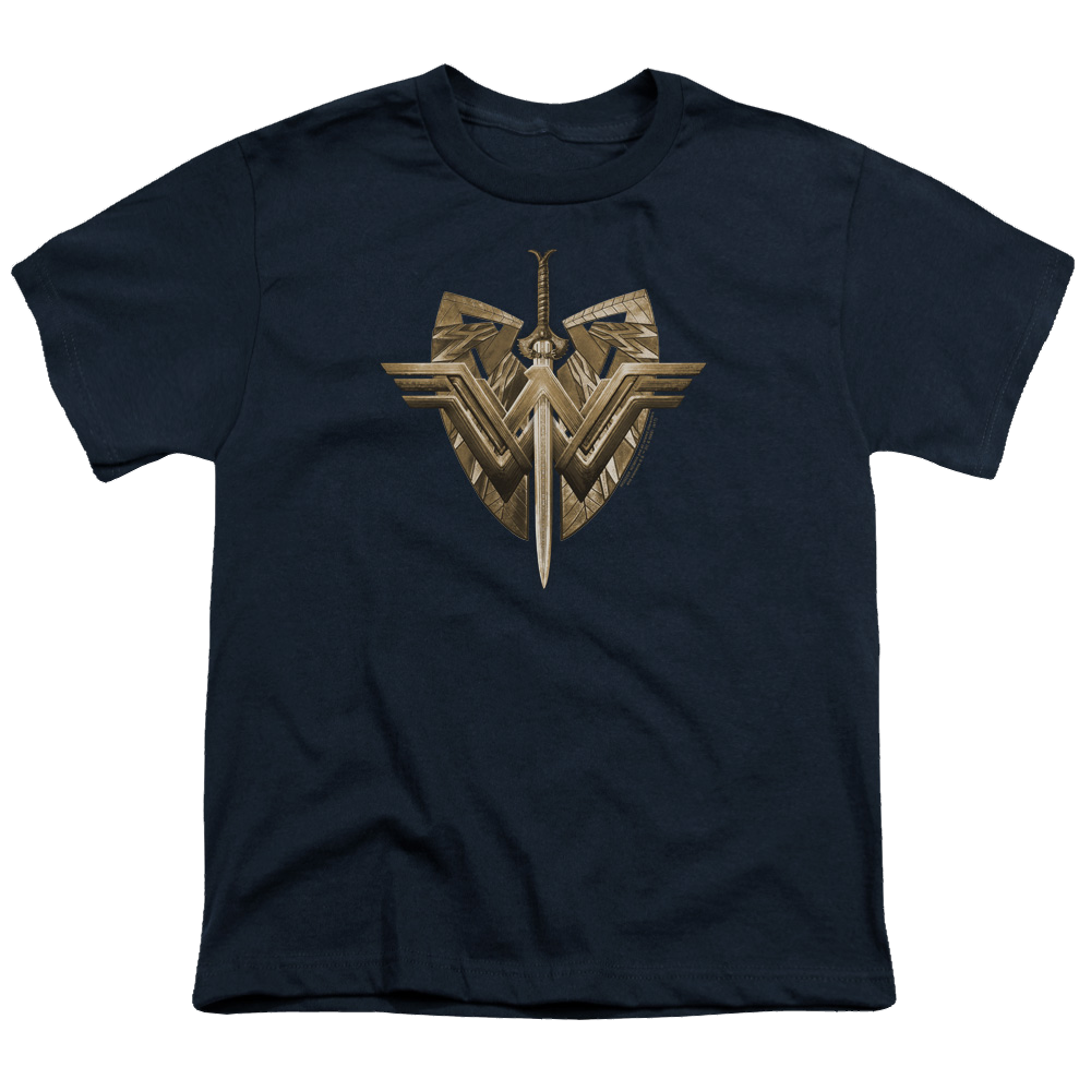 Wonder Woman Movie Sword Emblem - Youth T-Shirt Youth T-Shirt (Ages 8-12) Wonder Woman   