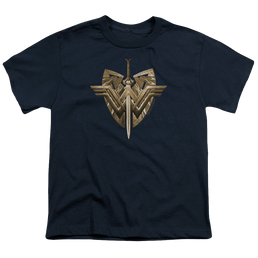 Wonder Woman Movie Sword Emblem - Youth T-Shirt Youth T-Shirt (Ages 8-12) Wonder Woman   