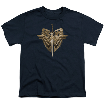 Wonder Woman Movie Sword Emblem - Youth T-Shirt Youth T-Shirt (Ages 8-12) Wonder Woman   