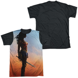 Wonder Woman Poster Men's Black Back T-Shirt Men's Black Back T-Shirt Wonder Woman   
