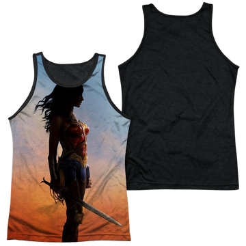 Wonder Woman Poster men's black back tank
