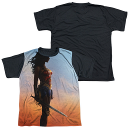 Wonder Woman Movie Poster - Youth Black Back T-Shirt Youth Black Back T-Shirt (Ages 8-12) Wonder Woman   