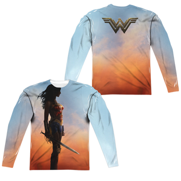 Wonder Woman Poster Men's All-Over Print T-Shirt Men's All-Over Print Long Sleeve Wonder Woman   